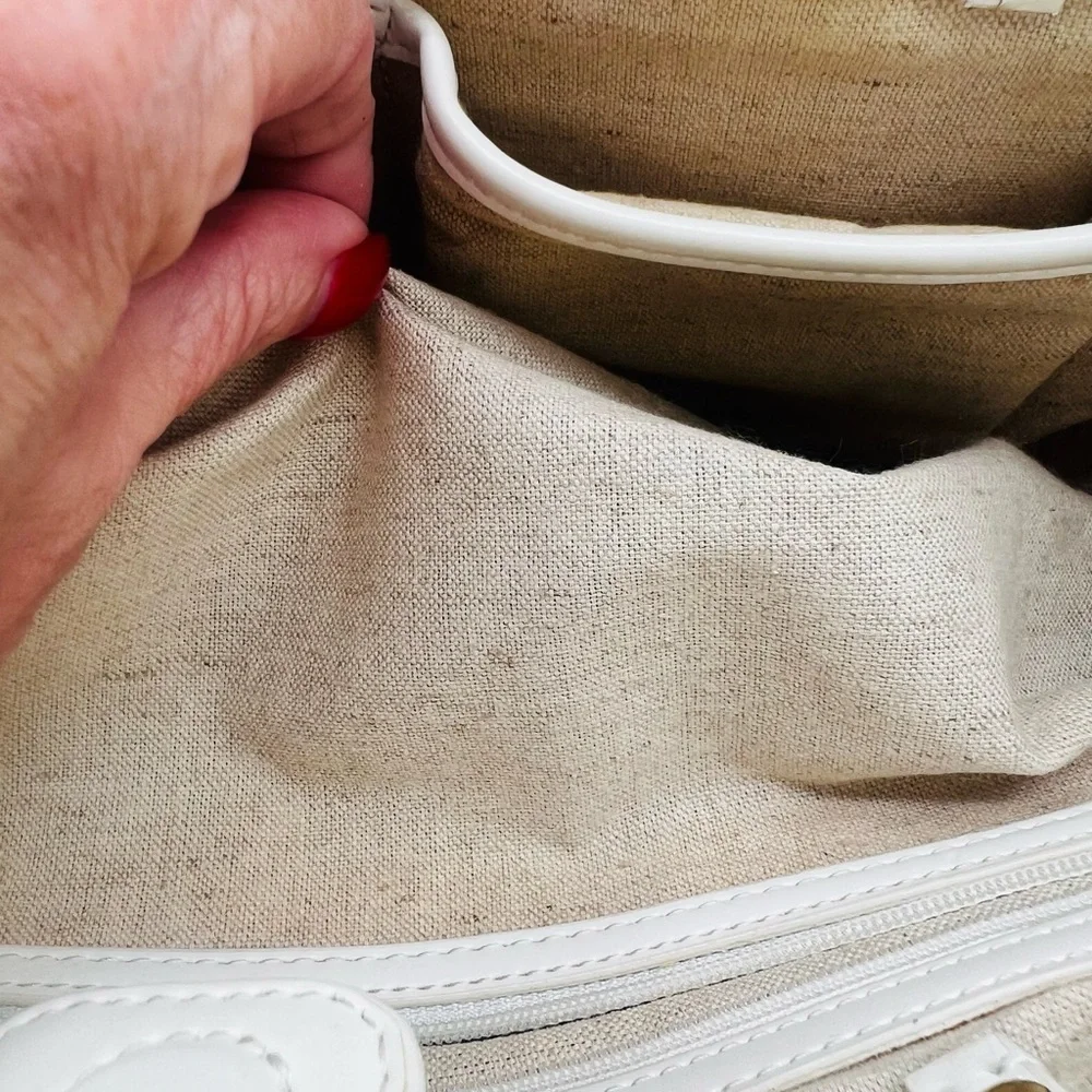 Cole Haan Yellow and White Geometric Tote